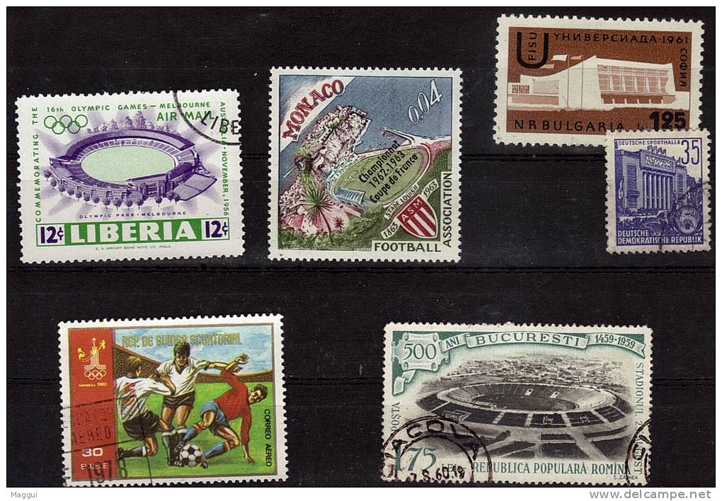 Lot  N° 74  Oblitere   Football Soccer Fussball Stade - Used Stamps