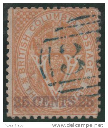 COLUMBIA BRITANICA 1868/71 - Yvert #9 - VFU - Gebruikt