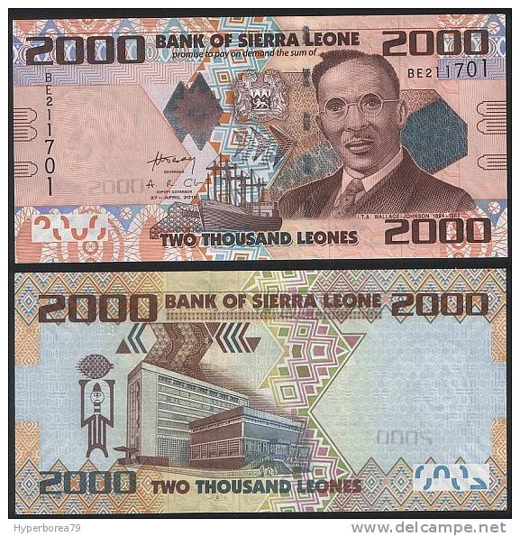 Sierra Leone P 31 - 2000 2.000 Leones 27.4.2010 - UNC - Sierra Leona