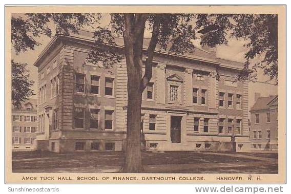 New Hampshire Hanover Amos Tuck Hall School Of Finance Dartmouth College Albertype - Concord
