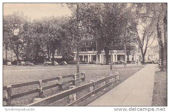 New Hampshire Hanover Senior Fence And Hanover Inn Dartmouth College Albertype - Concord