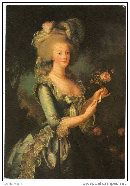 78 - Versailles - Marie Antoinette à La Rose - Portrait De La Reine Par Madame Vigée Lebrun - Königshäuser