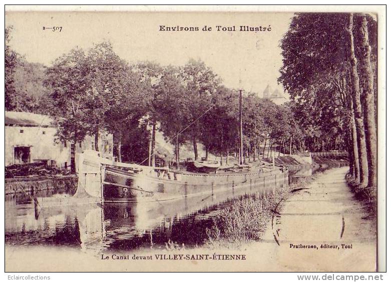 Villey Saint Etienne    54   Canal  Péniche  Navigation Fluviale   (   Voir Scan ) - Other & Unclassified