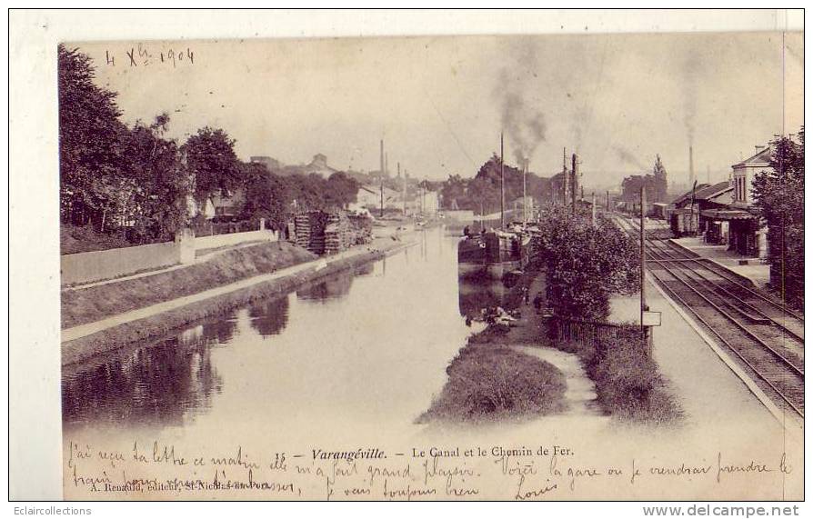 Varangéville   54   Canal Péniche   Chemin De Fer (   Voir Scan ) - Other & Unclassified