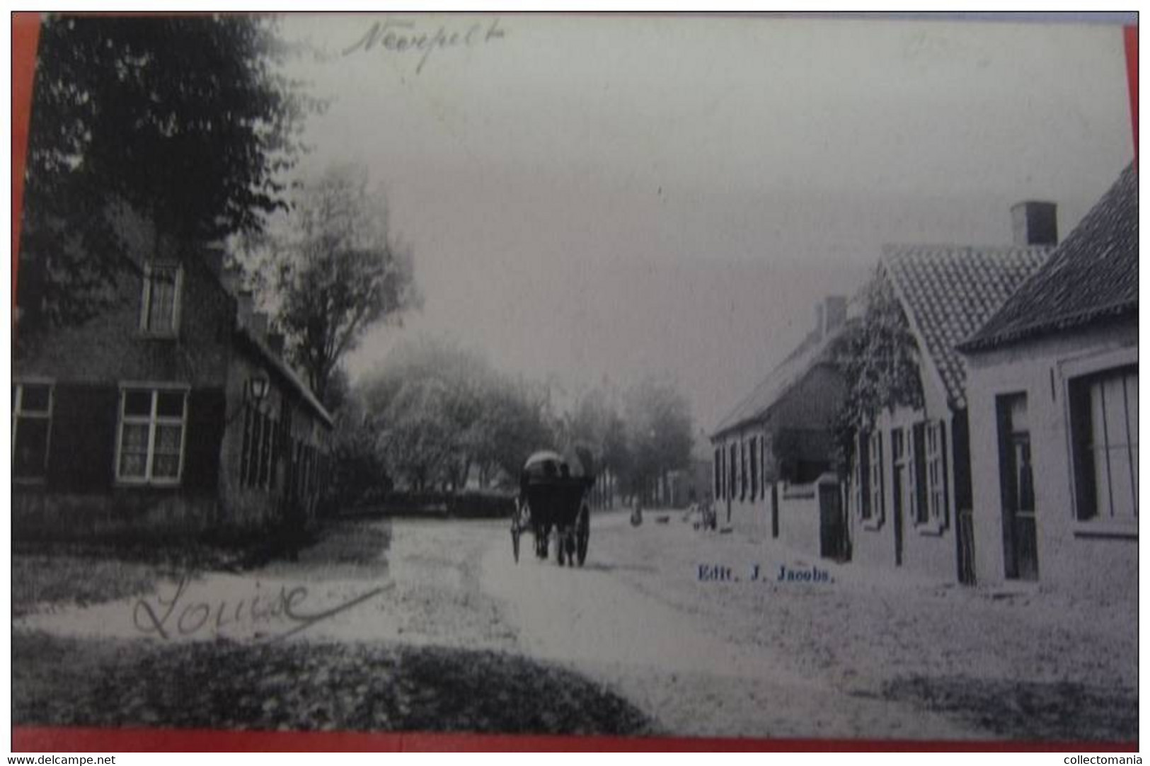 4 Postkaarten. NEERPELT : Panorama,     Jaak Tassetstraat  , Villa Heerstraat - Editeur JACOBS - Neerpelt