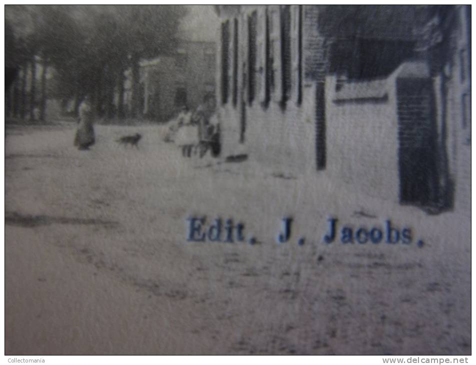 4 Postkaarten. NEERPELT : Panorama,     Jaak Tassetstraat  , Villa Heerstraat - Editeur JACOBS - Neerpelt