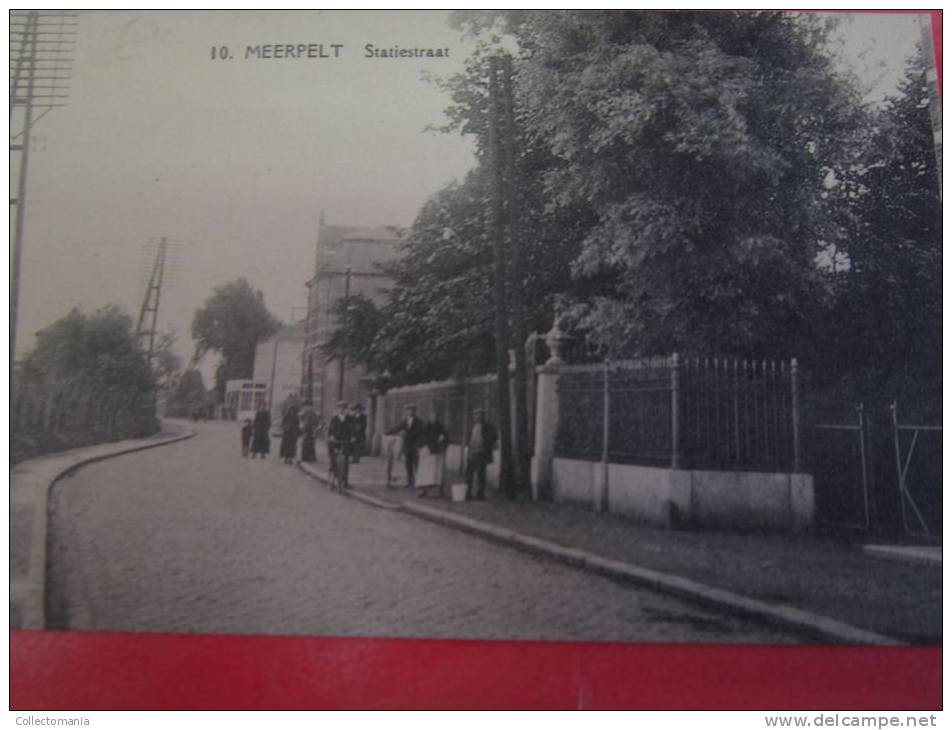 4 Postk. NEERPELT :  STATIESTR., (2)   KERK,  ,   KANAAL. - Neerpelt