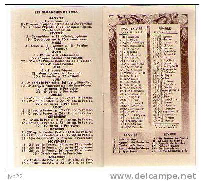 Calendrier 1956 Livret Marie Reine Du Monde - Ed De L'Olivier Paris - Formato Piccolo : 1941-60