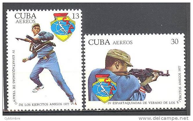 Cuba: Yvert N°A262/3**; MNH; Tir - Aéreo