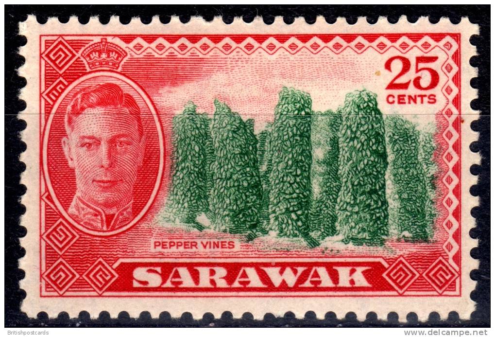 Sarawak - 20 Cents, Kelemantan Rice Barn - George V - 1950 - SG180 - MH - Sarawak (...-1963)