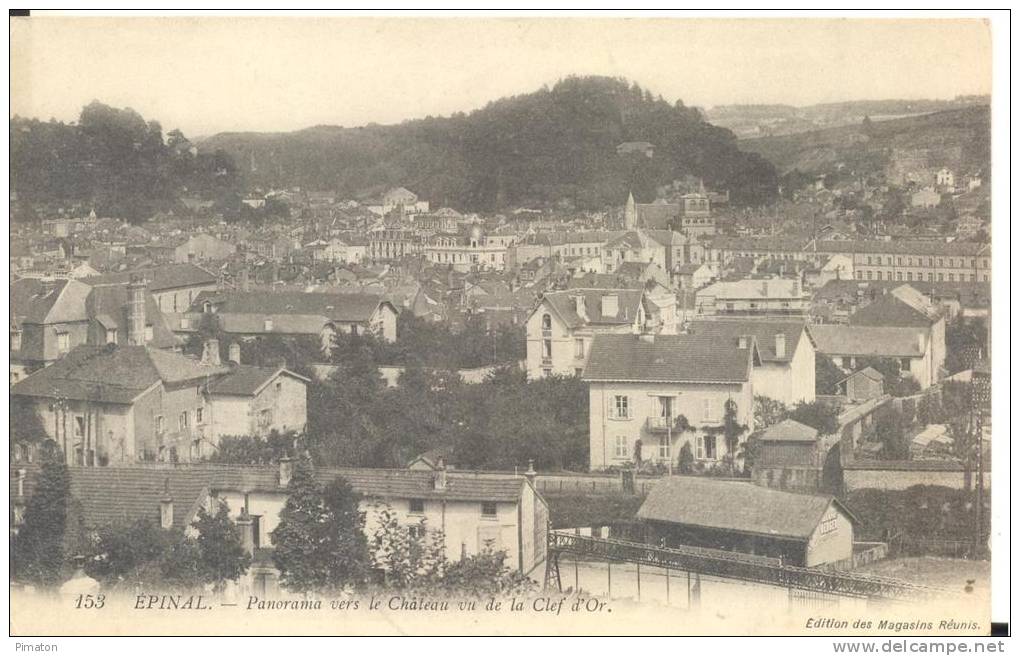 EPINAL -Panorama Vers Le Chateau Vu De La Clef D´or , Bon état ( Voir Scan) - Epinal