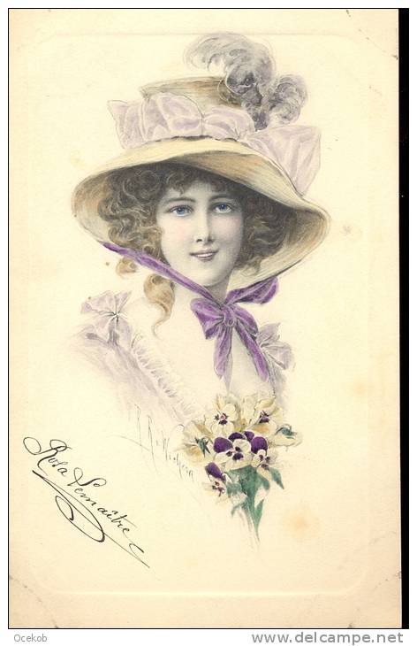 PK Illustr. Wichera - Dame Met Hoed - Femme Chapeau - 1909 - M.M.Vienne Munk N° 450 - Wichera