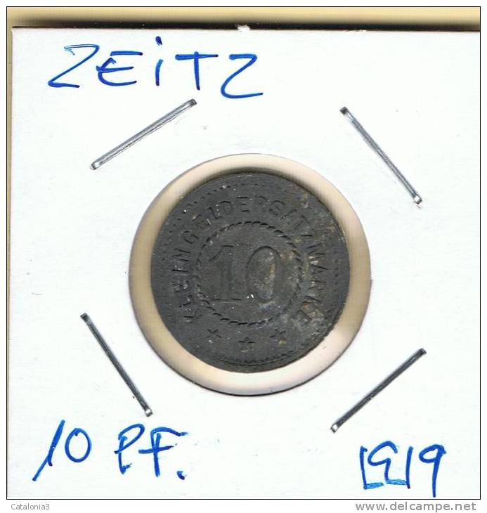 ALEMANIA - GERMANY - ZEITZ 10 Pfennig 1919 - Autres & Non Classés