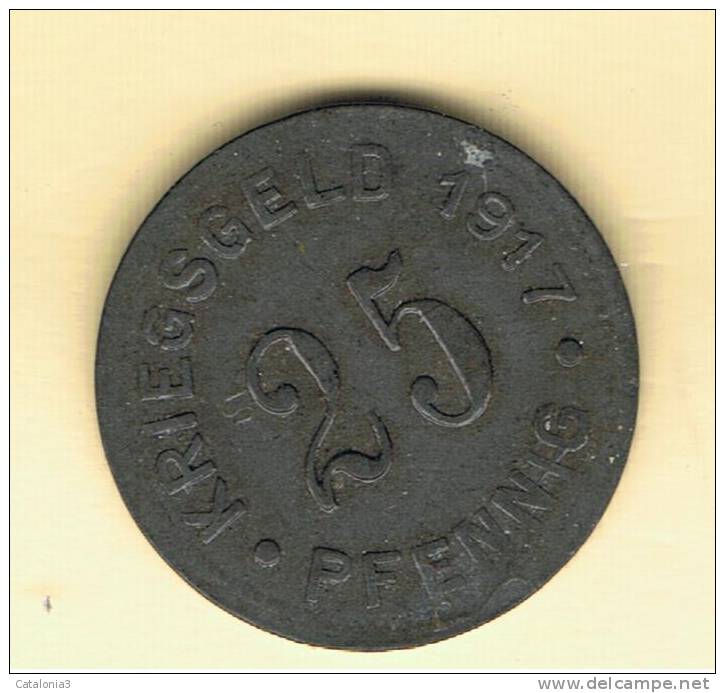 ALEMANIA - GERMANY - MUNSTER  25 Pfennig 1917 - Other & Unclassified