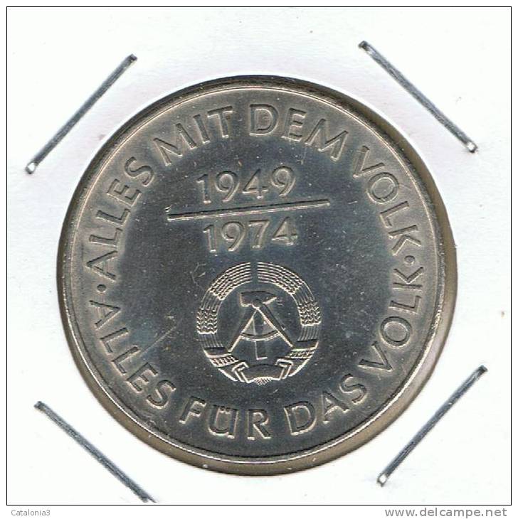 ALEMANIA - GERMANY -  REP. DEM.  10 Mark 1974A  KM50 - Sonstige & Ohne Zuordnung