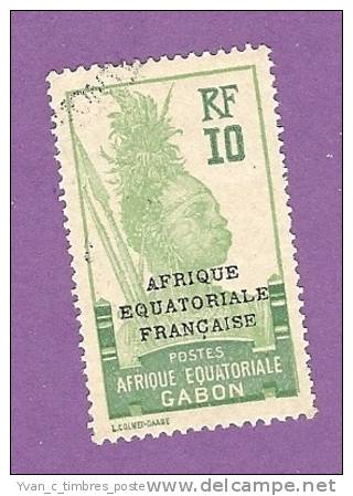 COLONIES FRANCAISES GABON TIMBRE N° 92 OBLITERE - Other & Unclassified