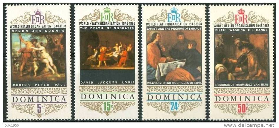 Dominica1969 - Art. Painting - Mi. 241-44 - MNH (**) - Andere & Zonder Classificatie