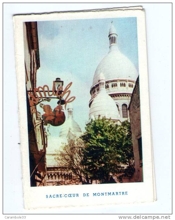 Calendrier Petit Format  1958  AU CAPITOLE 86 RUE DE RENNES PARIS " SACRE COEUR DE MONTMARTRE" - Autres & Non Classés