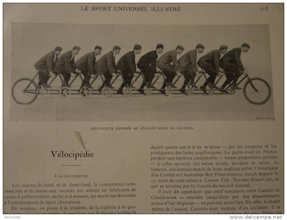 1897 BOXE SALLE CASTERES / HARAS DE MATEBA CONGO BELGE /ETABLISSEMENT LAMICHE ET DOMANGE PARIS