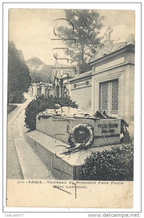 Paris 20ème Arr (75) : La Tombe Félix Faure Au Cimetière Du Père Lachaise En 1905. - District 20