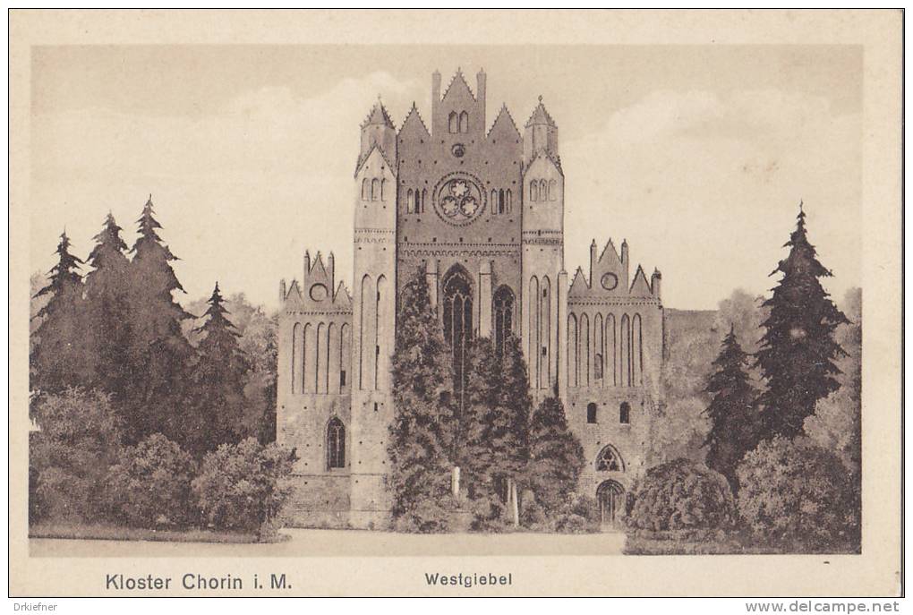 Kloster Chorin, Westgiebel, Um 1920 - Chorin