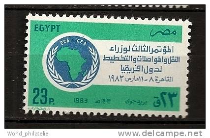 Egypte UAR 1982 N° 1200 ** Ministres Des Transports, Télécommunications, Etats Africains, Le Caire, Conférence - Nuovi