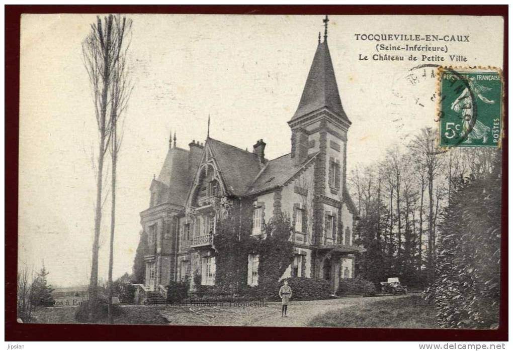 Cpa   Du  76   Tocqueville En Caux  Le Château De Petite Ville    PONT24 - Autres & Non Classés