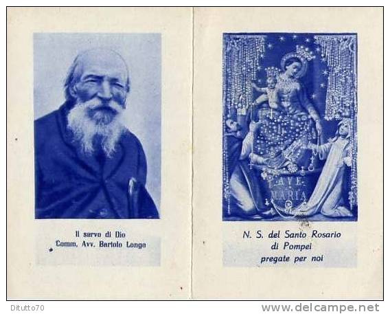 Calendarietto - N.s. Del Santo Rosario Di Pompei - Comm.avv.bartolo Longo 1943 - Petit Format : 1941-60