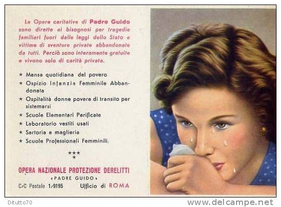 Calendarietto - Opera Nazionale Protezione Derelitti - Padre Guido - Roma 1961 - Kleinformat : 1961-70