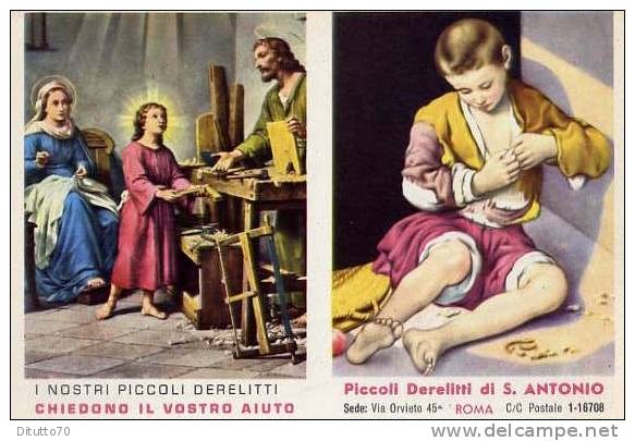 Calendarietto - Piccoli Derelitti - S.antonio - Roma 1961 - Petit Format : 1961-70