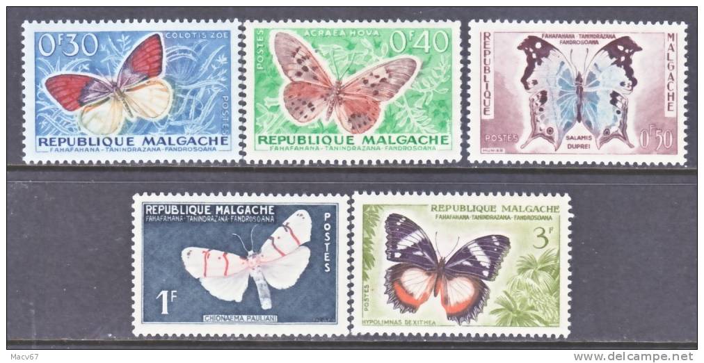 Madagascar  306-10  *    FAUNA  BUTTERFLIES - Butterflies