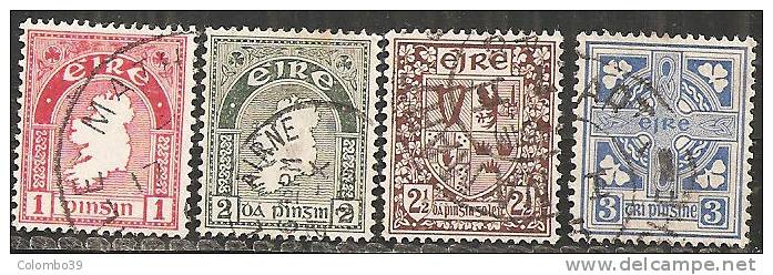 Irlanda 1922/40 Usato - N° 4 Valori - Usati