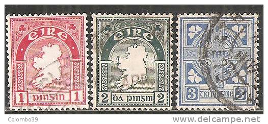 Irlanda 1922/40 Usato - N° 3 Valori - Usati