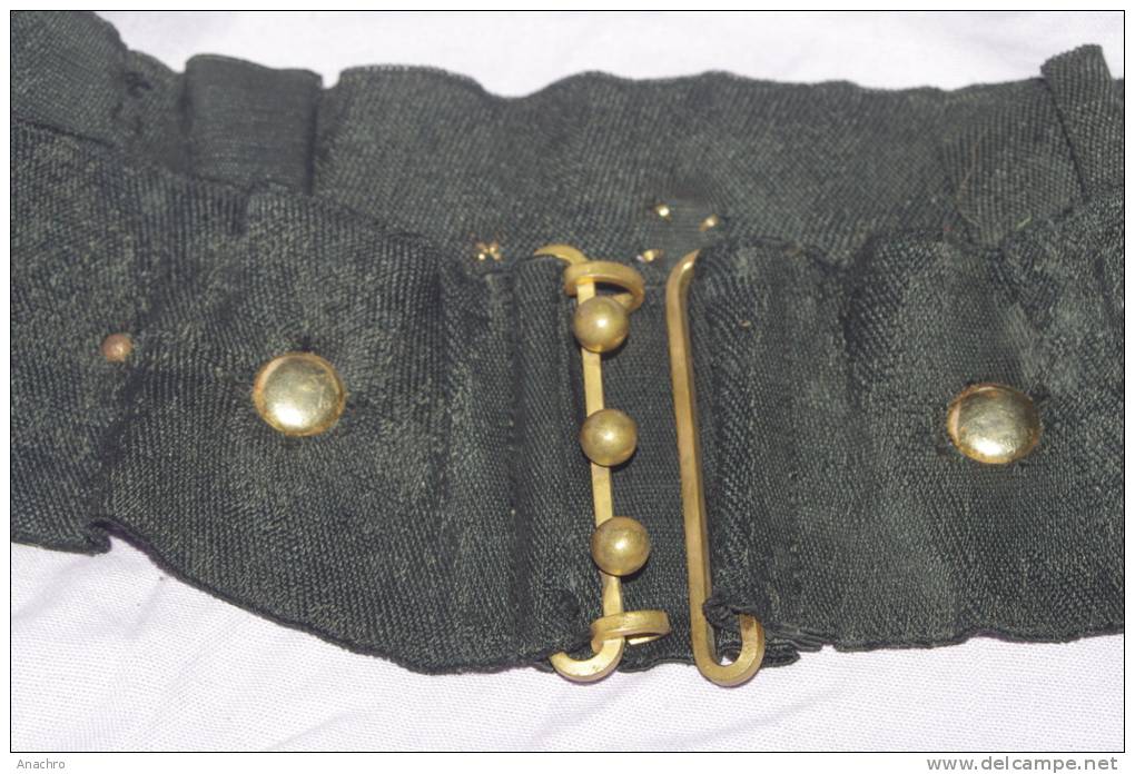 CEINTURE Cloutée Splendide BOUCLE Ancienne à BOULES  Métal Doré / COSTUME Déguisement - Ceintures & Boucles