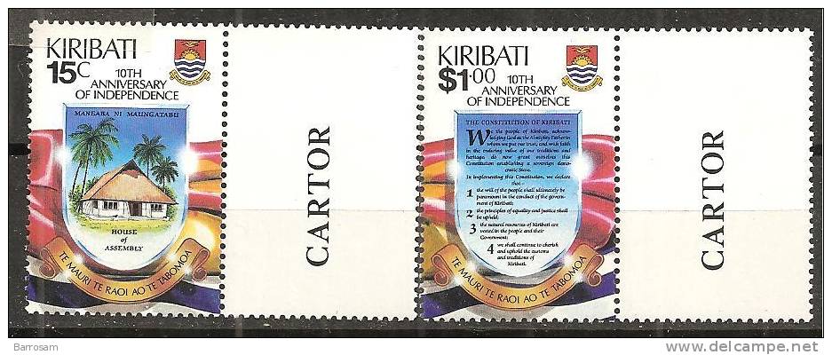 Kiribati1989: Yvert203-4mnh** - Kiribati (1979-...)