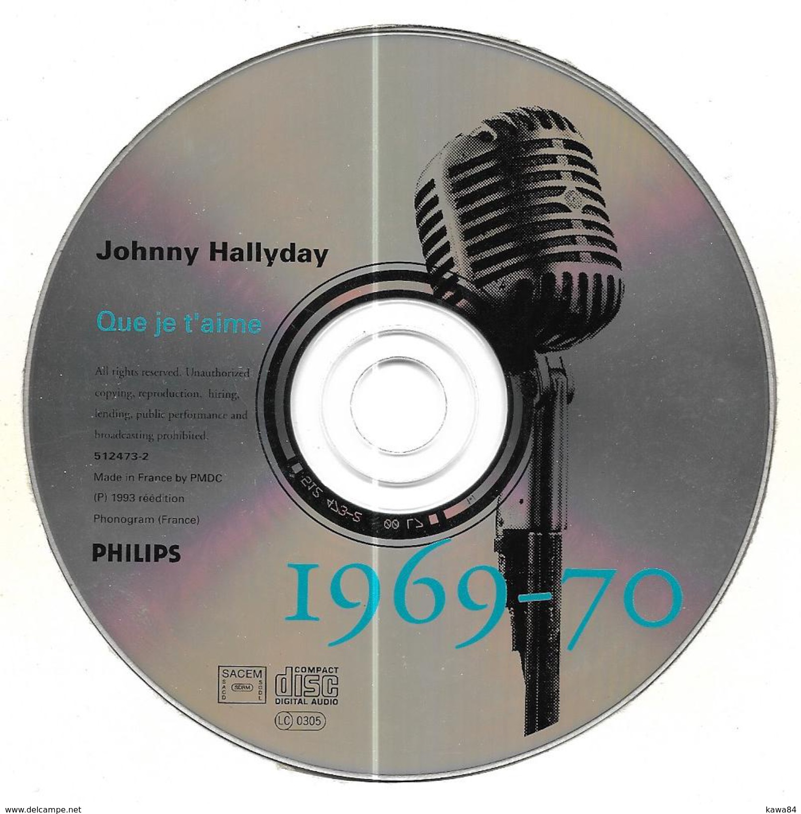 CD  Johnny Hallyday / Jean-Jacques Debout " 1969 - 1970 " - Sonstige - Franz. Chansons