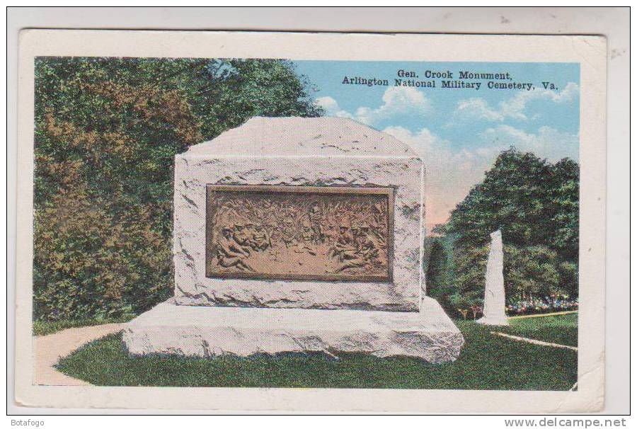 CPA  GEN CROOK MONUMENT, ARLINGTON NATIONAL MILITARY CEMETERY VA - Arlington