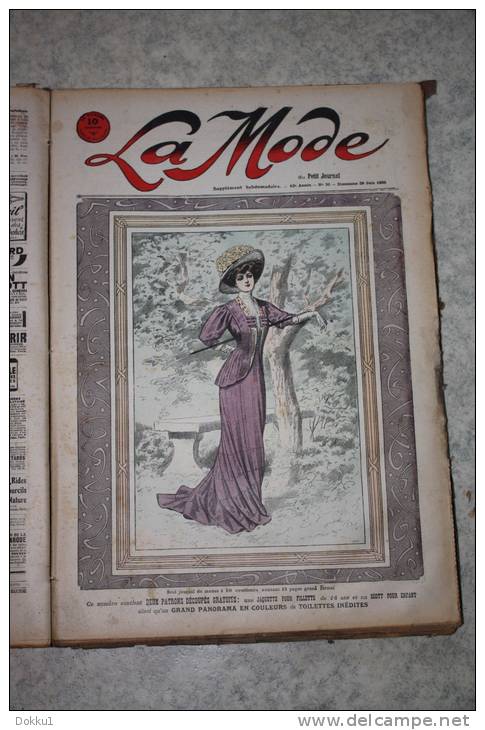 La Mode Du Petit Journal - Reliure Année 1908 Complète - Du N° 1 Au N° 52. - Le Petit Journal