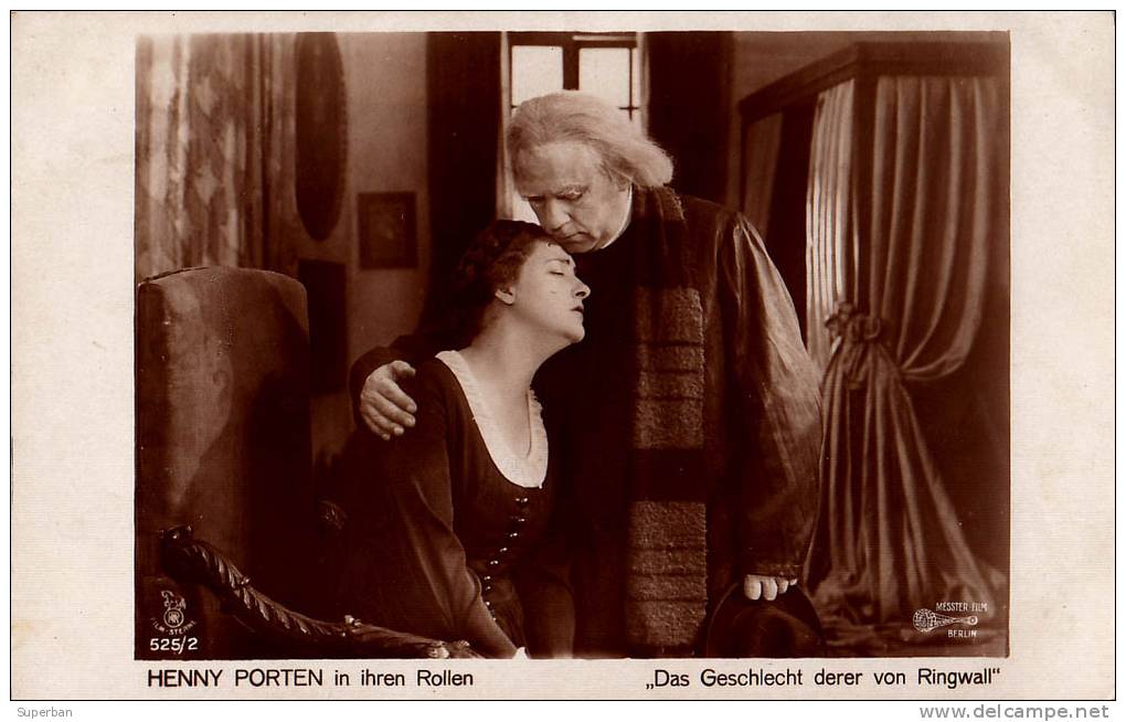 CINÉMA ANCIEN : HENNY PORTEN - FILM : DAS GESCHLECHT DERER VON RINGWALL (1918) - FILM STERNE / FILM-KUNST (n-395) - Actors