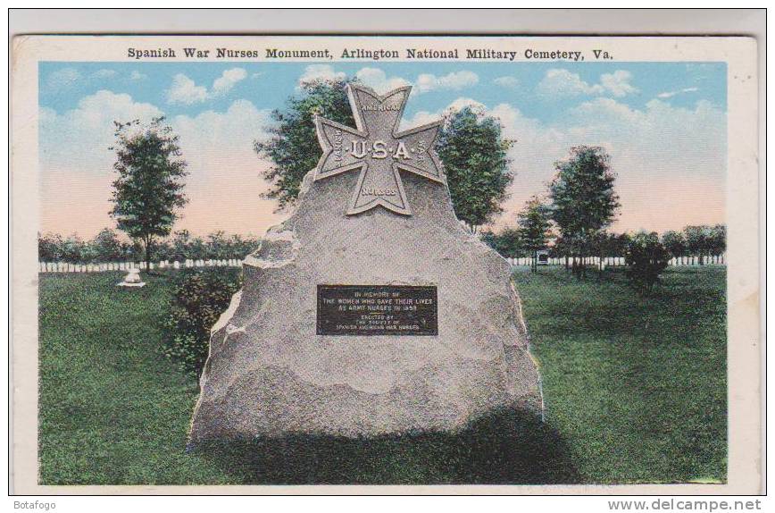 CPA SPANISH WAR NURSES MONUMENT, ARLINGTON NATIONAL MILITARY CEMETERY, VA - Arlington