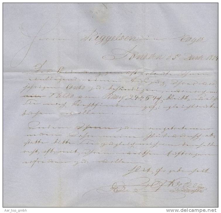 Dänemark 1857-01-05 SONDERBURG Brief Mit Mi#4 Nach Hoyer Mit 3-Ringstempel #73 - Covers & Documents