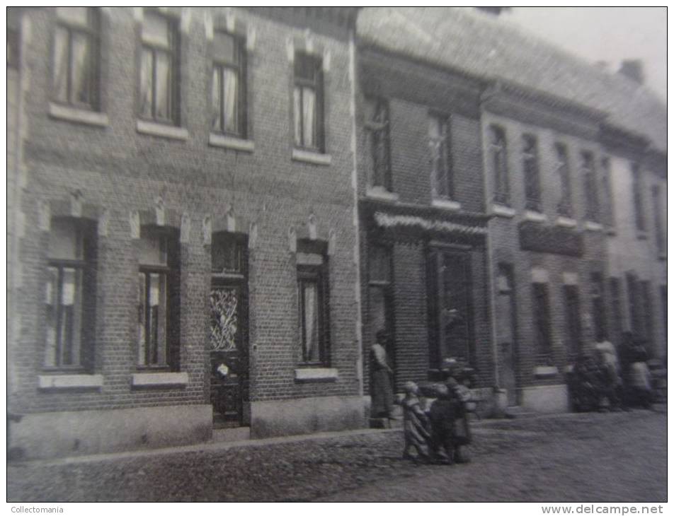 4 postk.  PEER   : KERK EN MOLEN,     STADHUIS en KERKSTR.,       STADHUIS,         TOREN