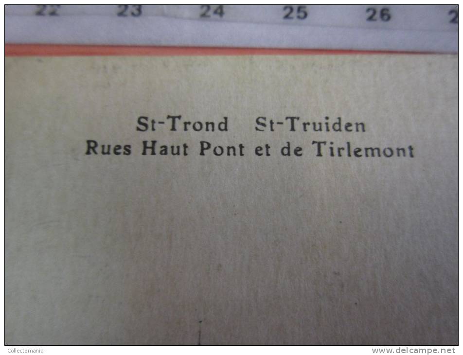 9  postk.:    St.TRUIDEN:     Souvenir (2),    Grand place,  ,  Expo du Limbourg a St. TROND (1907)(5)         .,