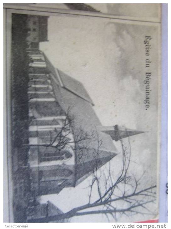 4 postk.:    St.TRUIDEN: coin de la rue de DIEST,    REST.G.TELL,    BEGUINAGE,     rue haut pont