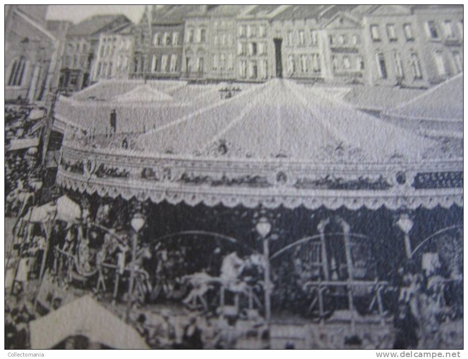 3 postk.: St.TRUIDEN: op ST.PIETERS(BUITING),   rue de la station,  La FOIRE foor draaimolens feest carousel