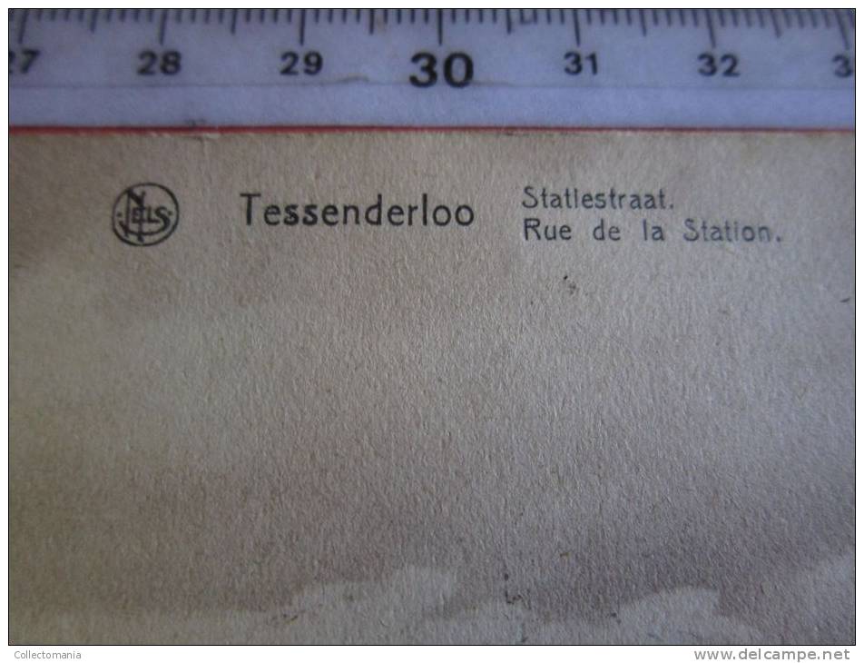 3 postk.:   TESSENDERLOO: Weg v Diest naar TESSENDERLOO genummerd A 5184 Verachterd en Feyen NEERSTR.,        Statiestr.
