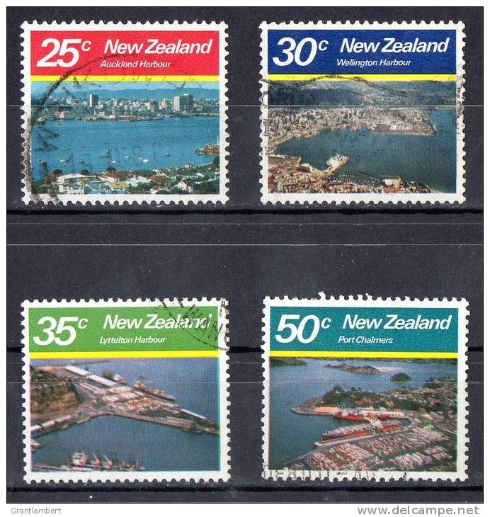 New Zealand 1980 Large Harbours Set Of 4 Used - Oblitérés