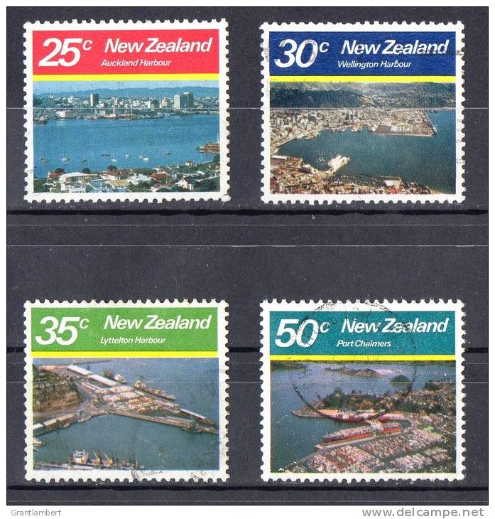 New Zealand 1980 Large Harbours Set Of 4 Used - - Used Stamps