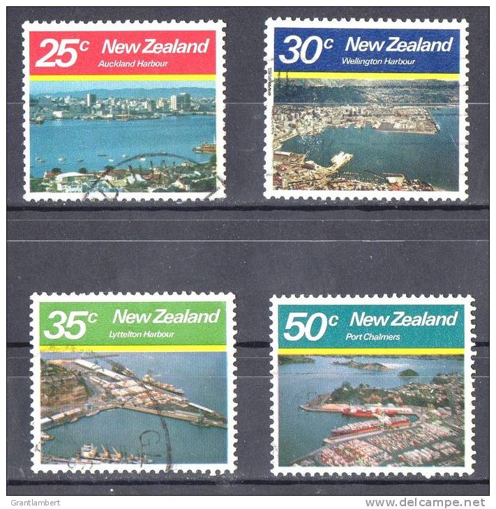 New Zealand 1980 Large Harbours Set Of 4 Used - - - Oblitérés