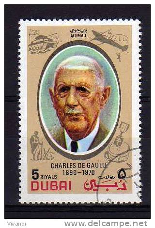 Dubai - 1972 - Charles De Gaulle - Used/CTO - Dubai